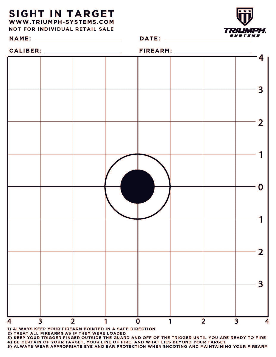 Sight In Target – Triumph Systems for Air Rifle Targets Printable Free