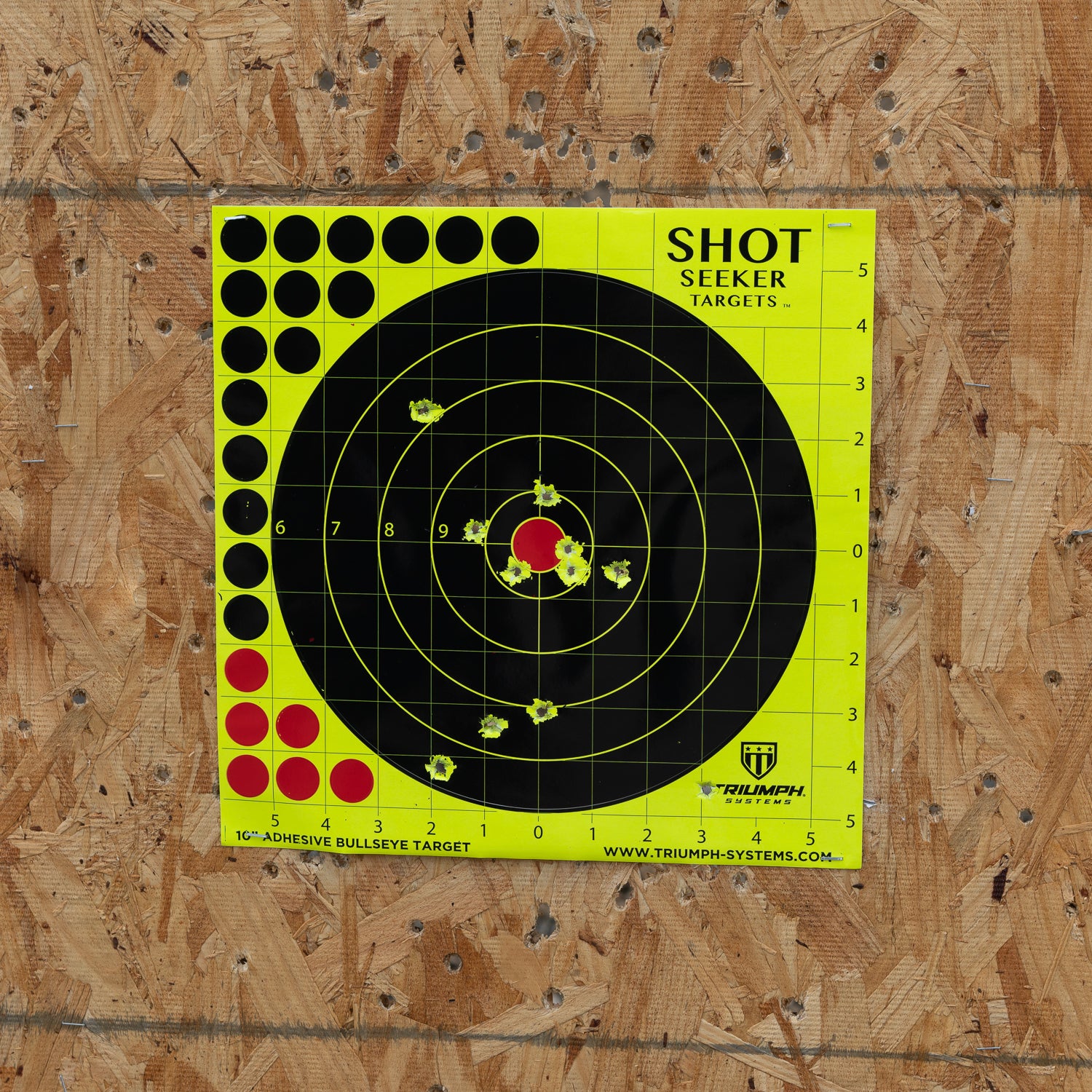 Reactive Targets: Shot Seeker 10-inch Adhesive Bullseye Targets